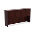 thumbnail image 5 of Lorell Chateau Series Mahogany Laminate Desking 70.9" x 14.8" x 36.5"Hutch, 1.5" Top - Drawer(s)4 Door(s) - Reeded Edge - Material: P2 Particleboard - Finish: Mahogany, Laminate, 5 of 7