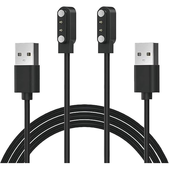 xixishop Compatible with Spade & CO Health Smartwatch 4 Smart Watch Charger, 2Pack Magnetic Charger Replacement Charging Cable for Spade & CO Health Smartwatch 4&3