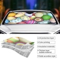 thumbnail image 4 of Kdxio Colorful Easter Eggs Print Front Windshield Sun Shade,Folding Auto Sunshade for Car Truck SUV-Small, 4 of 7