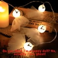thumbnail image 3 of 9.84ft 20Light LED Christmas Lights Battery Operated Bedroom Outdoor，Waterproof Cute Smileing Fairy Christmas Light（Ghost Light String）, 3 of 6