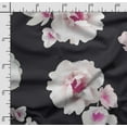 thumbnail image 2 of Soimoi Floral Print,Cotton Poplin, Sewing Fabric Sold by The Yard 42 Inch Wide,Sewing Craft Quilting/Quilt Making Fabric, Black, 2 of 5