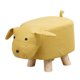 thumbnail image 4 of Reposapiés infantil con forma de animal, taburete para cambiar zapatos, otomano infantil con dibujos animados Perro amarillo, 4 of 9