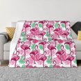 thumbnail image 1 of Fotbe Flamingo Manta de Franela con Estampado, Manta Ultrasuave para Cama, Sofá, Auto, Hipoalergénica y Antibolitas-80"x60", 1 of 6