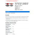 thumbnail image 2 of Rear Brake Pad Set - Compatible with 1994 - 1995, 2001 - 2005 BMW 325i 2002 2003 2004, 2 of 2