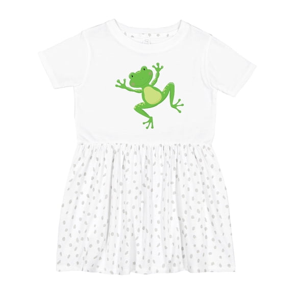 Inktastic Jumping Frog Girls Toddler Dress