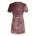 thumbnail image 4 of SMihono Robe Maxi Bohème d'Été pour Femmes Grande Taille Mode pour Femmes à Col Rond à Manches Courtes Robe Chandail Imprimée Robe de Plage Évasée, 4 of 4