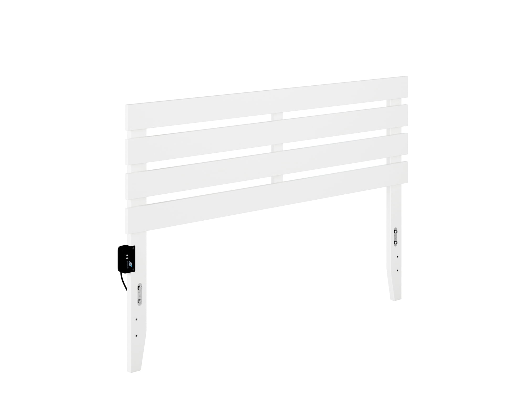 Oxford Queen Headboard in White with USB Turbo Charger