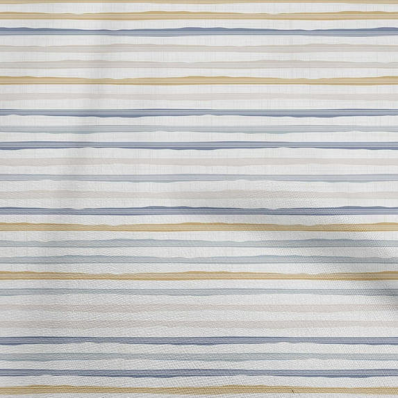 oneOone Cotton Flex Dusty Blue Fabric Stripes Fabric For Sewing Printed Craft Fabric By The Yard 40 Inch Wide