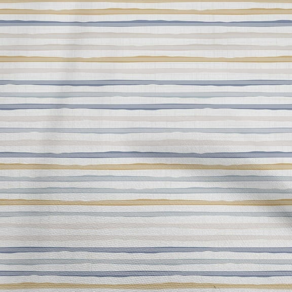 oneOone Cotton Cambric Dusty Blue Fabric Stripes Dress Material Fabric Print Fabric By The Yard 56 Inch Wide