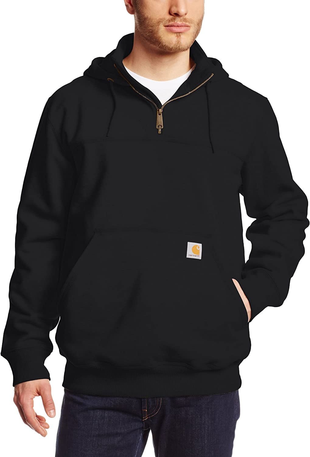 carhartt rain defender paxton hooded zip mock sweatshirt