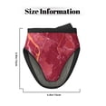 thumbnail image 3 of Disketp Abstract Red Marble Non-Slip Mini Oven Mitt Set, Short Oven Mitts for Baking Grilling Barbecue Microwave, 5.9"x5.9"in, 3 of 7