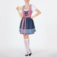 thumbnail image 6 of SOOMLON Women's French Maid Costume Sexy Halloween Fancy Dress Short Sleeve Square Neck Solid Color Costume Costume Maidservant Dress Garment Acting Clothes Less Dress Blue S, 6 of 9