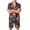 Yellow_003, variant on Men's Halloween Themed Two Piece Pajama Set Ghost Printed Casual Short Sleeve Button Up Collared Tshirts and Shorts Fashion Comfortable Clothes Red XL