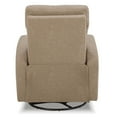 thumbnail image 4 of CHITA Power Swivel Glider Rocking Recliner Nursery Chair Living Room Chair, Fabric, Light Brown, 4 of 9