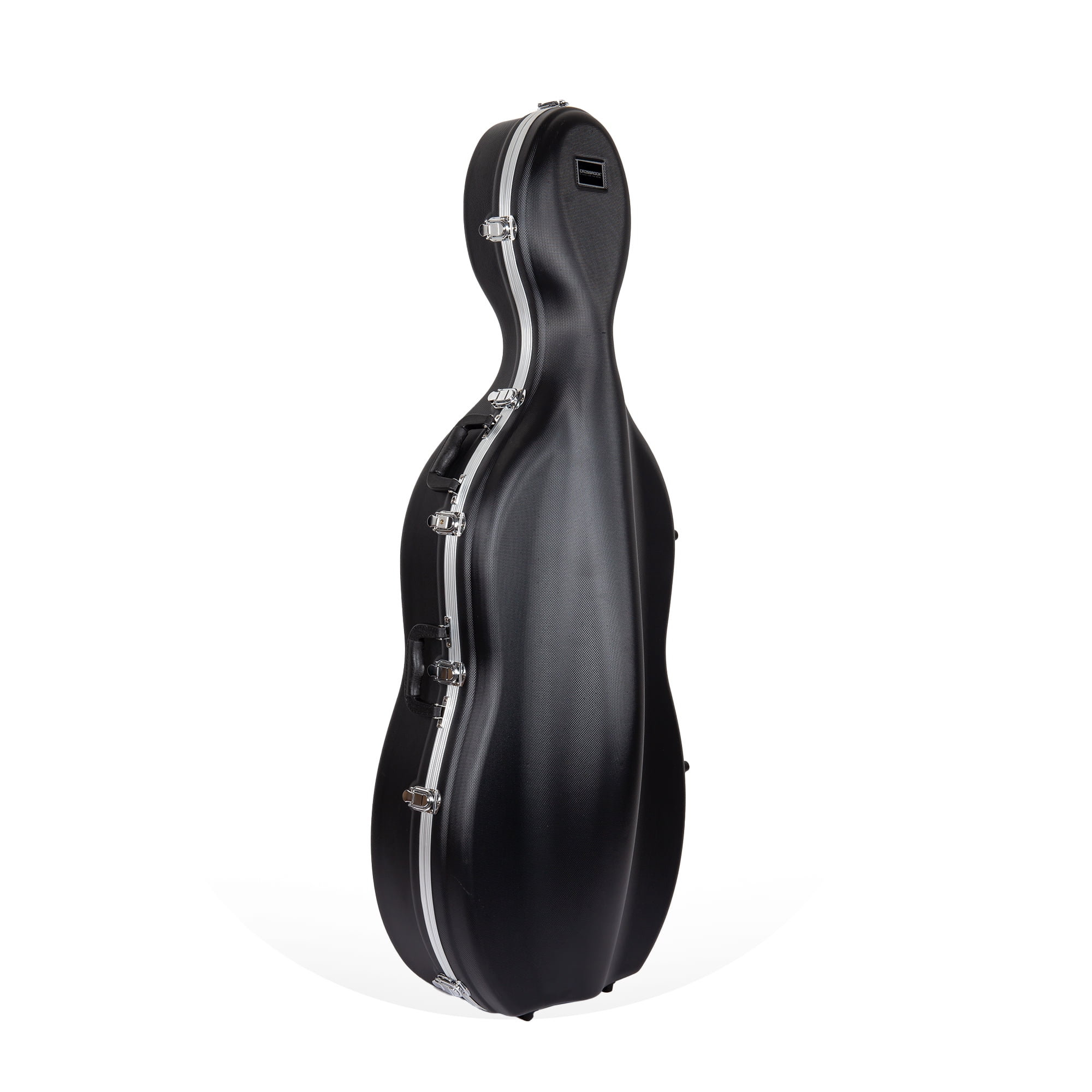 Crossrock CRA860CEFBK ABS Molded Cello Case with Wheels in Black- For Both 4/4 Size and 3/4 Size