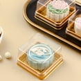 thumbnail image 7 of 50Pcs 100g Moon Cake Box Square Plastic Egg Yolk Pastry Box for Festival, 7 of 7