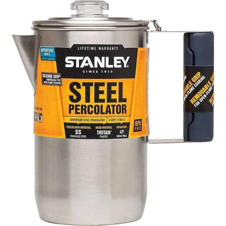 Stanley 6-Cup Adventure Percolator Stainless Steel 1.1 Quart