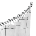 JD Livnig Stainless Steel Curved Shower Curtain Rod, Rustproof , 4272