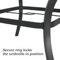 thumbnail image 2 of 58" Metal Outdoor Round Dining Table with Umbrella Hole, 2 of 7
