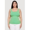 thumbnail image 2 of Womens Plus Size Trendy Mineral Wash Side Ruched Tank Top, 2 of 5