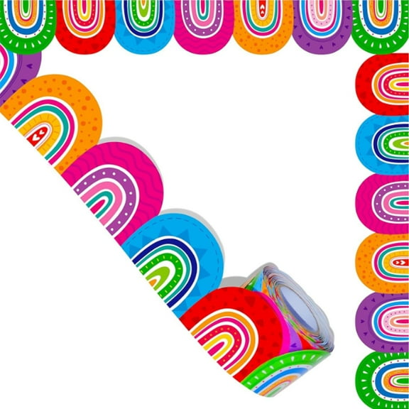 10m Bulletin Border Trim Colorful Bulletin Board Border for School Decoration