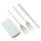 thumbnail image 2 of Set de cubiertos plegables para estudiantes y viajes al aire libre | Caja bento portátil con cuchara, tenedor y palillos | Kit de comida compacto para camping, picnic, oficina | Apto para, 2 of 5