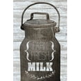 thumbnail image 2 of Kimberly, Allen 17x24 Black Ornate Wood Framed with Double Matting Museum Art Print Titled - Farm Fresh Milk, 2 of 4