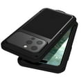 thumbnail image 3 of Military Rugged Case for iPhone 16 Pro, with Tempered Glass Screen Protector, Shockproof Dustproof Scratch Proof Hybrid Metal and Silicone Gel Heavy Duty Full Body Cover,Black, 3 of 9