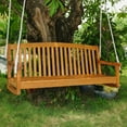 thumbnail image 2 of Royal Tahiti 59" Wood Three Seated Swing, 2 of 2