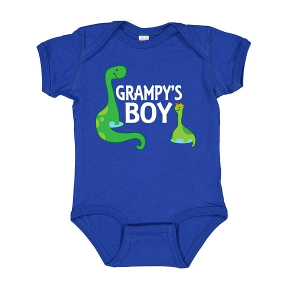 Inktastic Grampy's Boy Grandson Dinosaur Boys Baby Bodysuit
