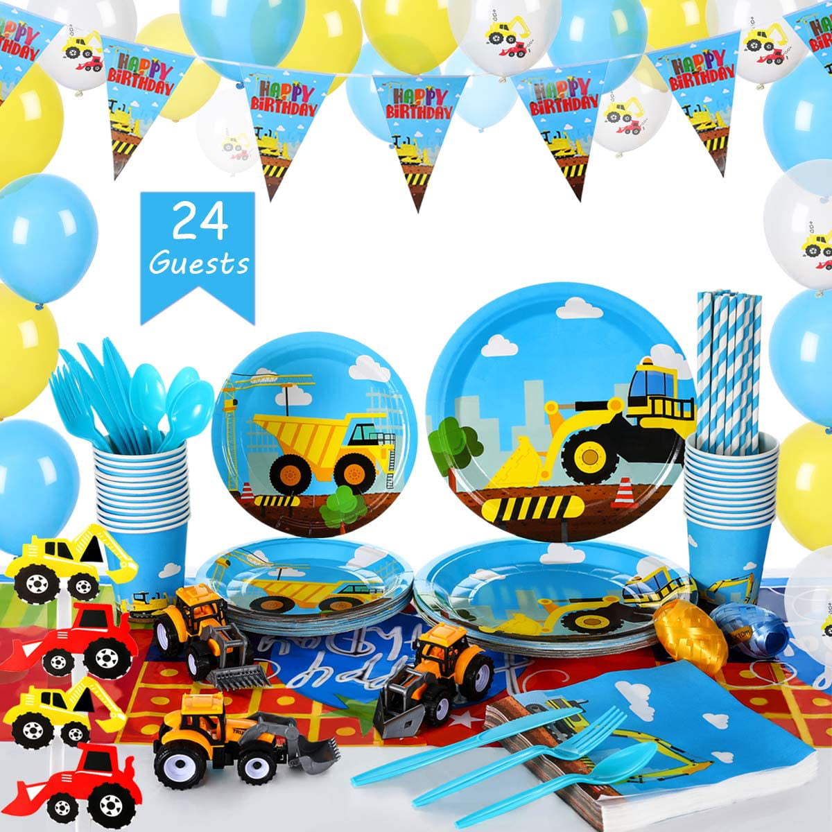 Spiderman Birthday Party Supplies Superhero Party Decorations for Boys and Men Includes 86 Premium Pieces With Extra Cutlery and Spiderman Masks for Kids 