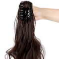 thumbnail image 6 of AynnQueen Ponytail Extension Claw Clip in Pony Tails Hair Extensions Synthetic Wavy Straight Secret Ponytail Hairpiece 18/21 Inch, 6 of 6