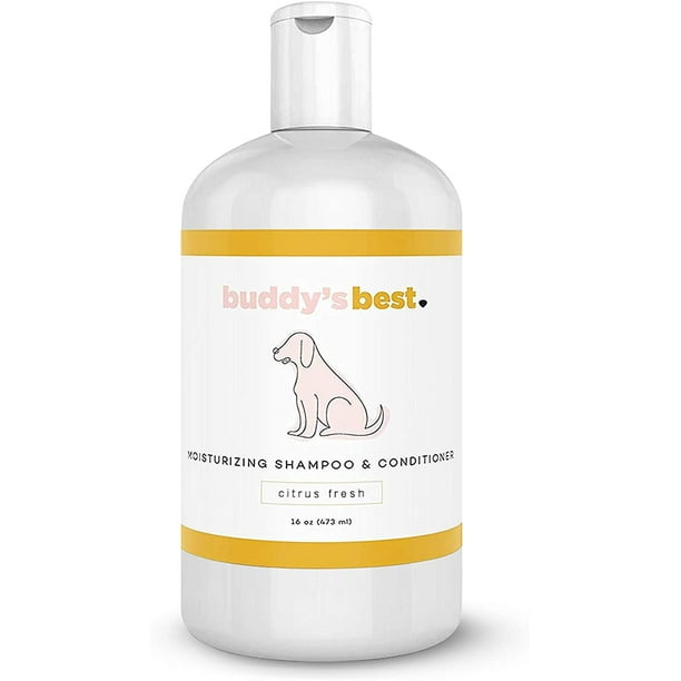 Buddy's Best, Dog Shampoo and Conditioner in One - Hypoallergenic, Oatmeal  Shampoo for Dogs with Sensitive Skin - Moisturizing Dog Wash