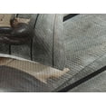 thumbnail image 3 of Ambesonne Brown Quilted Coverlet 3 Pcs, Vintage Boxing Gloves, King Size, Brown, 3 of 4