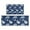 Blue Pioneer Flower, variant on Boho Black and White Ethnic Pattern Kitchen Rugs Sets Of 2,Anti Fatigue Kitchen Mat Rugs Non Slip Washable,Decorative Kitchen Floor Mats for Kitchen,Sink,Laundry,17"x30" 17"x47"