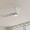thumbnail image 4 of Conte Collection 52-in Three-Blade Matte White Contemporary Ceiling Fan with Washed Oak Blades, 4 of 4