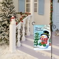 thumbnail image 5 of Red Scarf Snowman with Gift 12.5x18 Inch Garden Flag Merry Christmas Double Sided Winter Decorative Outdoor House Flag, 5 of 6
