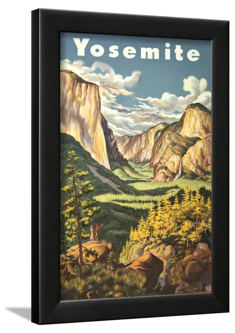 Yosemite National Park Art Print National Park Watercolor Camping ...