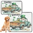 thumbnail image 2 of Qxltty St Patricks Day Lucky Car Cat litter Pads Pet Set of 3 Diaper Mats Center Anti-leakage Layer Absorbent Soft and Comfortable, 2 of 7
