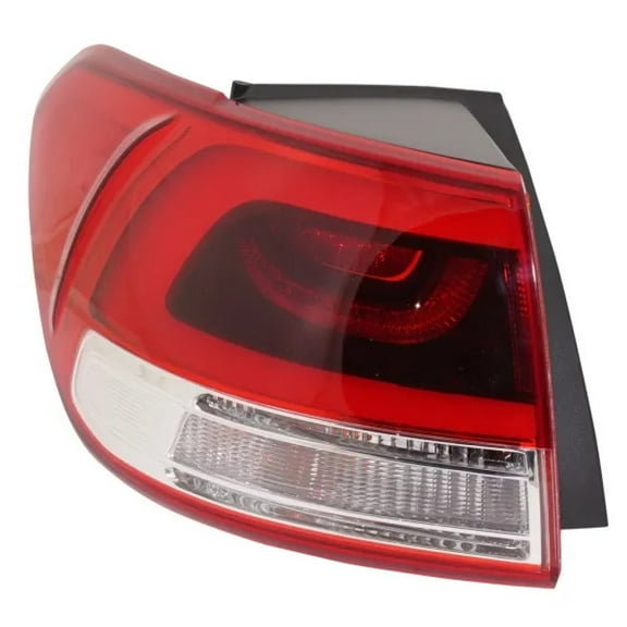 For Kia Sorento 2016 2017 2018 Tail Light Assembly Driver Side | Outer | LED | Clear/Red Lens | Replacement For KI2804120 | 92401C6101, 92401-C6100