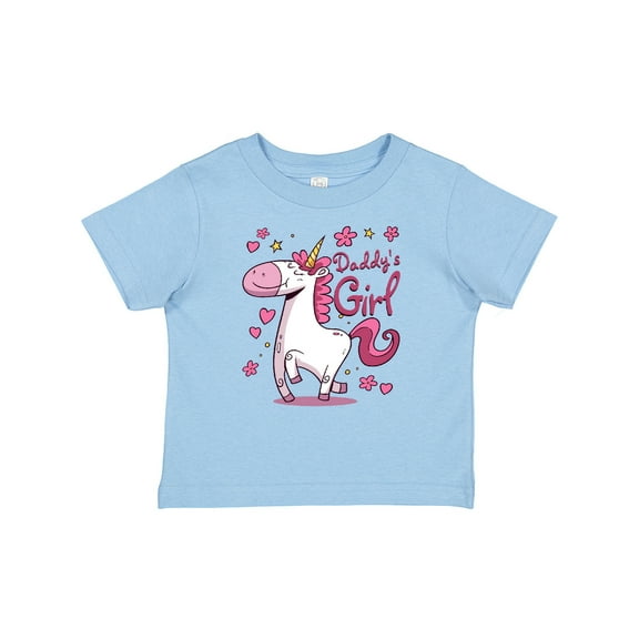 Inktastic Daddy's Girl Unicorn Girls Baby T-Shirt