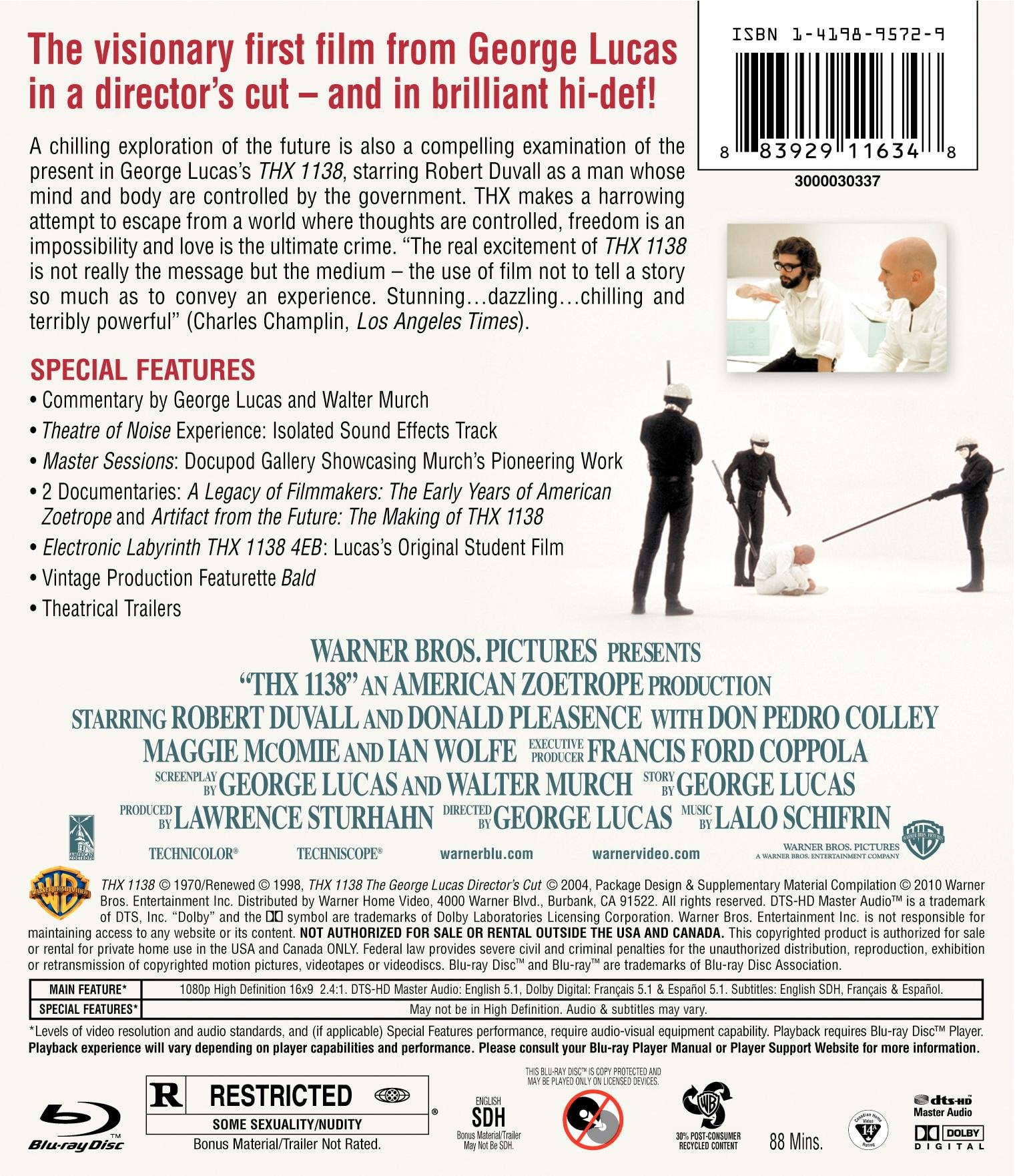 ミュージック Man mania Blu-ray THX 1138 [Blu-ray], Feature,Sci Fi,Drama, Science Fiction, Racing