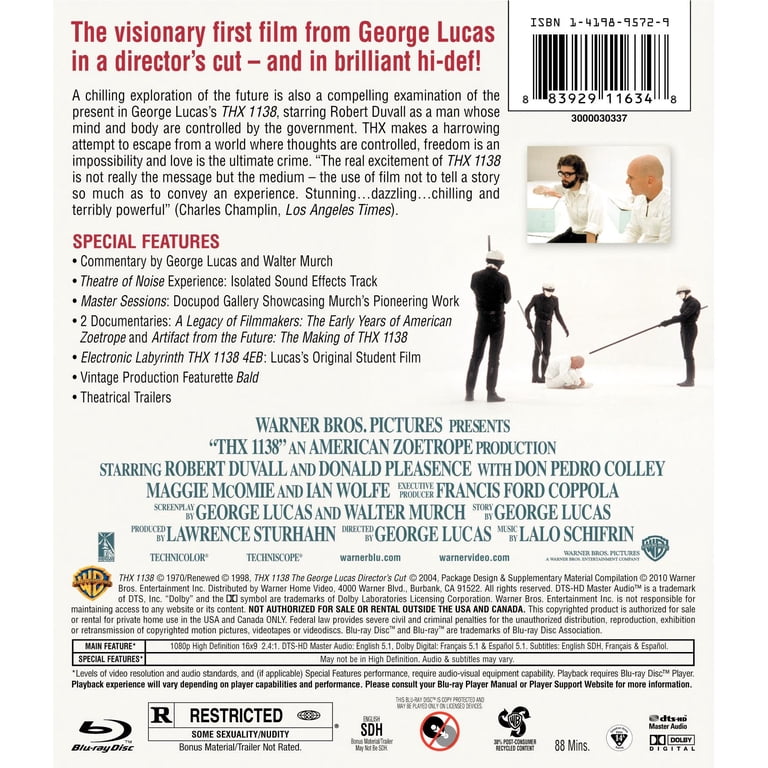 【中古】Only the Sound Remains [Blu-ray] Warner Bros., Blu-ray, THX 1138, Sci Fi Drama Suspense - Walmart.com