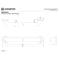 thumbnail image 2 of Kingston Brass GB1232CS Made To Match 32-Inch x 1-1/2-Inch O.D. Stainless Steel Grab Bar in Brushed, 2 of 5