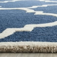 thumbnail image 3 of SAFAVIEH Cambridge Justine Geometric Wool Area Rug, Navy/Ivory, 9' x 12', 3 of 7