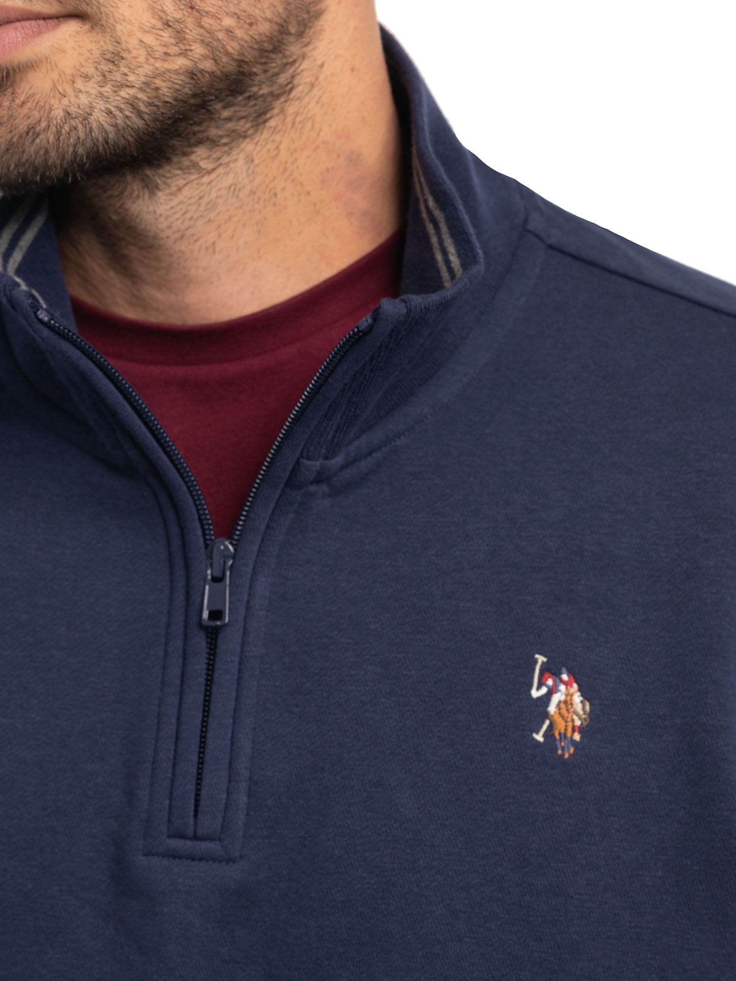 U.S. Polo Assn. Men's Fleece Quarter Zip Pullover