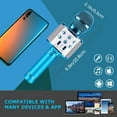 thumbnail image 5 of Wireless Bluetooth Karaoke Microphone Handheld Karaoke Microphone Recorder Speaker, With Led Lights, 5 Magic Sounds, Long Playing Time, Noise Reduction, Children'S Song Recording Function, 5 of 6