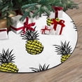 thumbnail image 3 of FMSHPON Pineapples Summer Xmas Christmas Tree Skirt Stand Mat for Holiday Party Decoration Indoor Outdoor 36 inches, 3 of 3