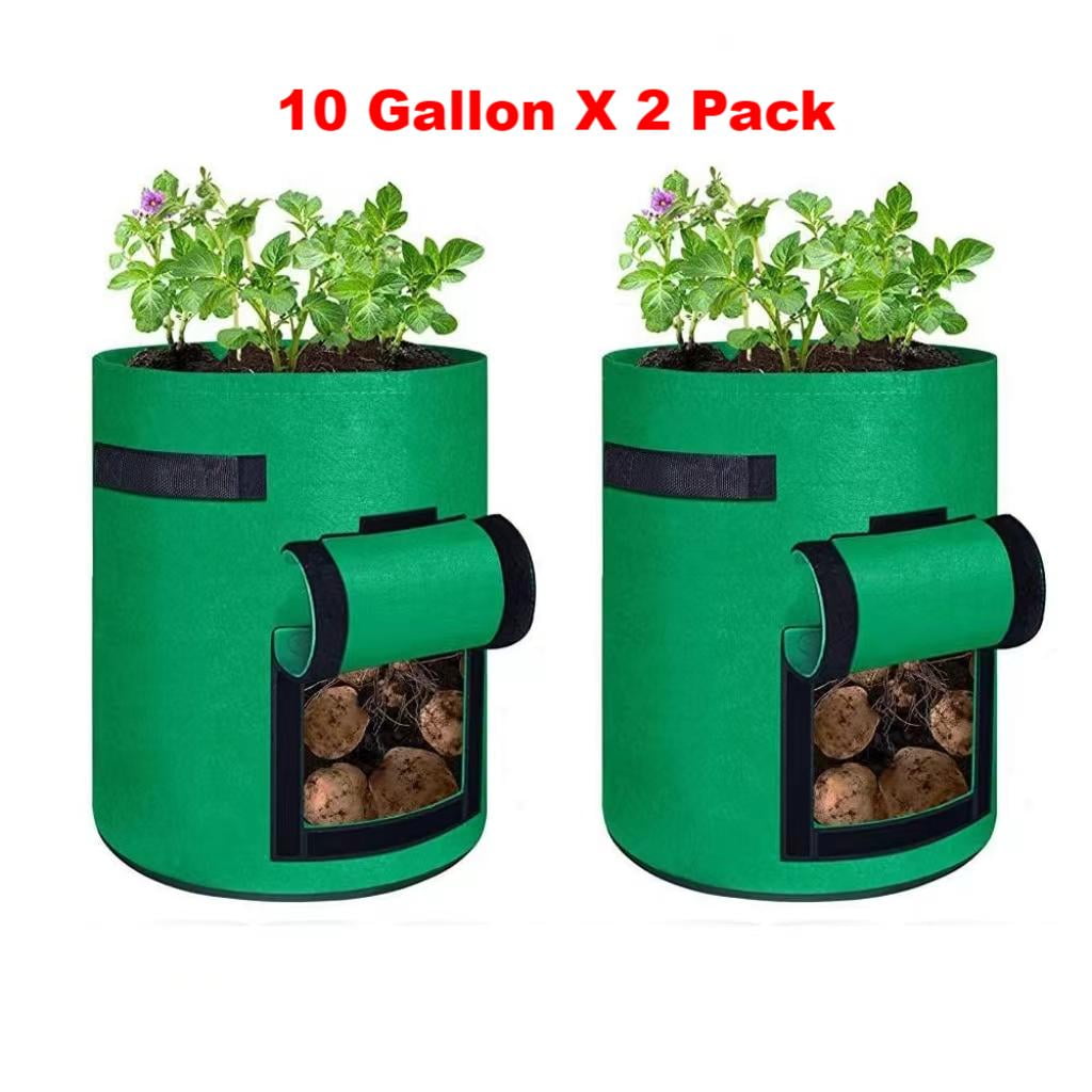 2 Pack Potato Grow Bags Hanging Tomato Planter Upside Down Tomato Grow