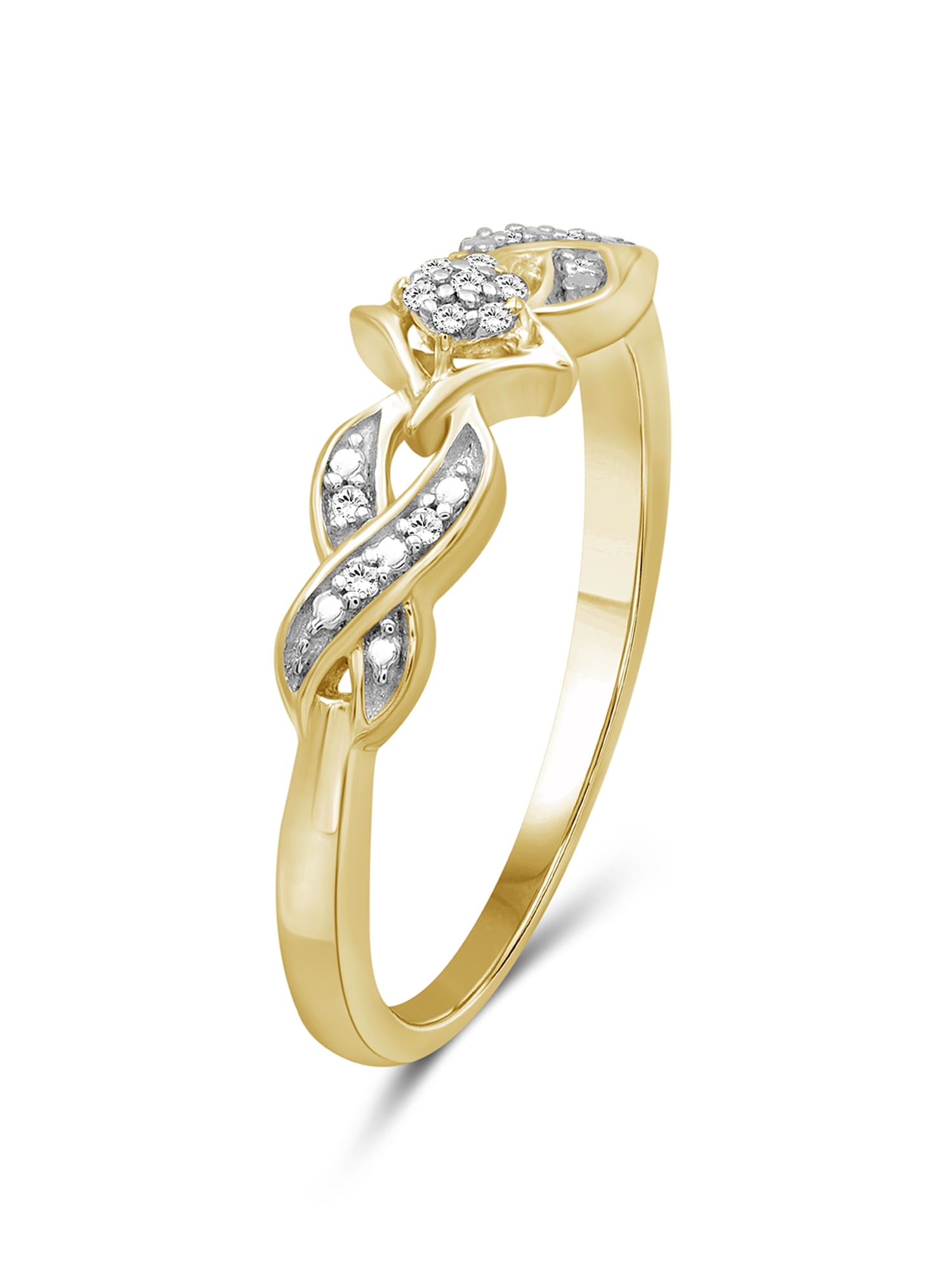 JewelersClub White Diamond Accent 14k Gold Over Silver 3-Piece Infinity Jewelry Set